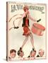 1920s France La Vie Parisienne Magazine Cover-null-Stretched Canvas