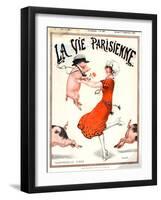 1920s France La Vie Parisienne Magazine Cover-null-Framed Giclee Print