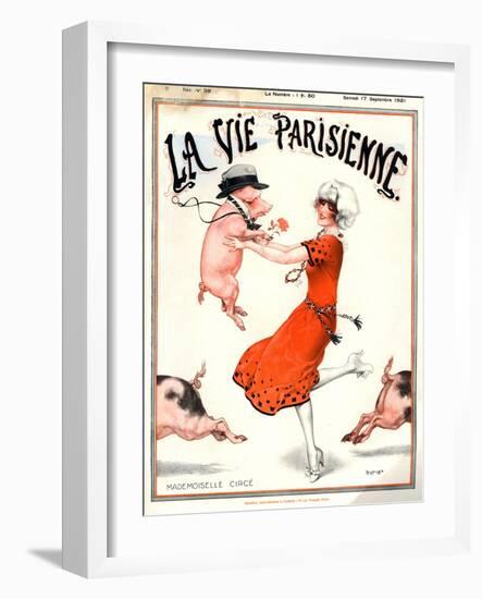 1920s France La Vie Parisienne Magazine Cover-null-Framed Giclee Print