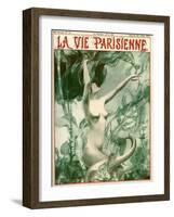 1920s France La Vie Parisienne Magazine Cover-null-Framed Giclee Print