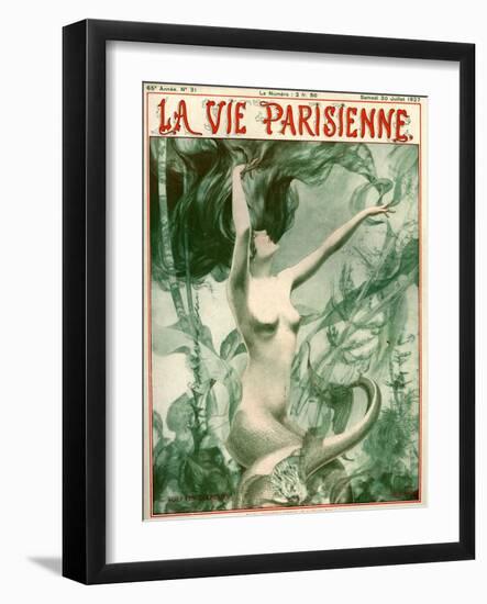 1920s France La Vie Parisienne Magazine Cover-null-Framed Giclee Print