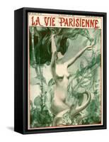 1920s France La Vie Parisienne Magazine Cover-null-Framed Stretched Canvas