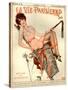 1920s France La Vie Parisienne Magazine Cover-null-Stretched Canvas