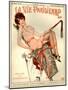 1920s France La Vie Parisienne Magazine Cover-null-Mounted Giclee Print