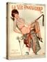 1920s France La Vie Parisienne Magazine Cover-null-Stretched Canvas