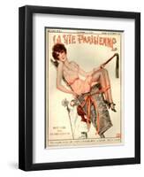 1920s France La Vie Parisienne Magazine Cover-null-Framed Giclee Print