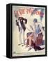 1920s France La Vie Parisienne Magazine Cover-null-Framed Stretched Canvas