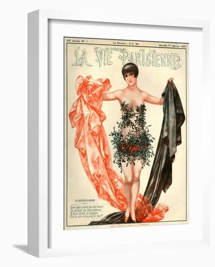 1920s France La Vie Parisienne Magazine Cover-null-Framed Giclee Print