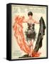 1920s France La Vie Parisienne Magazine Cover-null-Framed Stretched Canvas