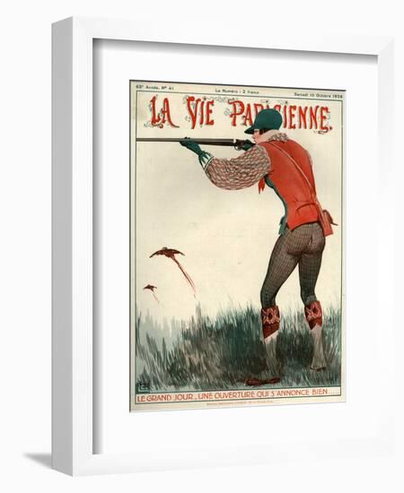 1920s France La Vie Parisienne Magazine Cover-null-Framed Giclee Print