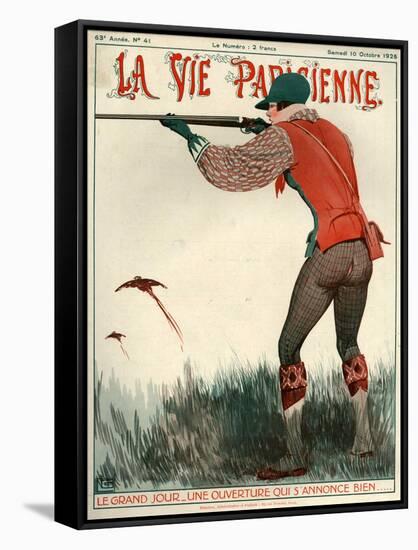 1920s France La Vie Parisienne Magazine Cover-null-Framed Stretched Canvas