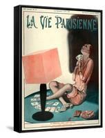 1920s France La Vie Parisienne Magazine Cover-null-Framed Stretched Canvas