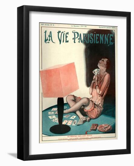 1920s France La Vie Parisienne Magazine Cover-null-Framed Giclee Print