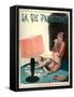 1920s France La Vie Parisienne Magazine Cover-null-Framed Stretched Canvas