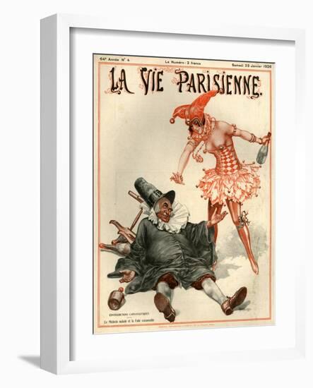 1920s France La Vie Parisienne Magazine Cover-null-Framed Giclee Print