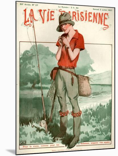 1920s France La Vie Parisienne Magazine Cover-null-Mounted Giclee Print