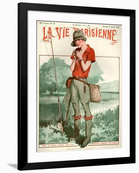 1920s France La Vie Parisienne Magazine Cover-null-Framed Giclee Print