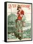 1920s France La Vie Parisienne Magazine Cover-null-Framed Stretched Canvas