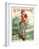 1920s France La Vie Parisienne Magazine Cover-null-Framed Giclee Print