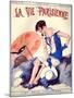 1920s France La Vie Parisienne Magazine Cover-null-Mounted Giclee Print