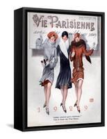 1920s France La Vie Parisienne Magazine Cover-null-Framed Stretched Canvas