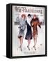 1920s France La Vie Parisienne Magazine Cover-null-Framed Stretched Canvas