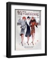 1920s France La Vie Parisienne Magazine Cover-null-Framed Premium Giclee Print