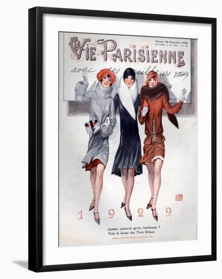 1920s France La Vie Parisienne Magazine Cover-null-Framed Giclee Print