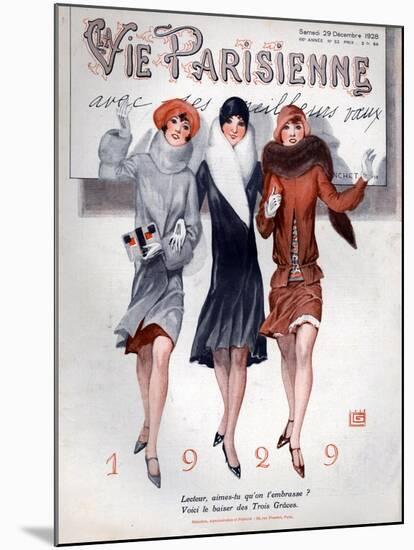 1920s France La Vie Parisienne Magazine Cover-null-Mounted Giclee Print