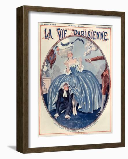 1920s France La Vie Parisienne Magazine Cover-null-Framed Giclee Print