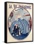 1920s France La Vie Parisienne Magazine Cover-null-Framed Stretched Canvas