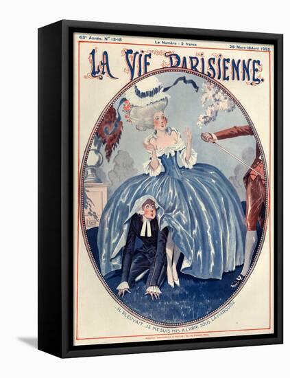 1920s France La Vie Parisienne Magazine Cover-null-Framed Stretched Canvas