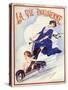 1920s France La Vie Parisienne Magazine Cover-null-Stretched Canvas