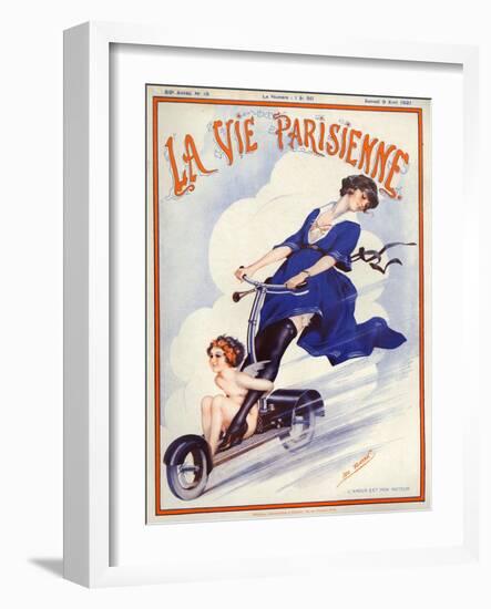 1920s France La Vie Parisienne Magazine Cover-null-Framed Giclee Print