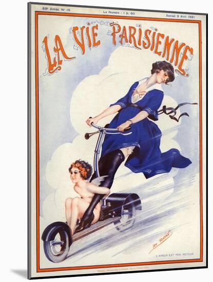 1920s France La Vie Parisienne Magazine Cover-null-Mounted Giclee Print