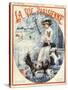 1920s France La Vie Parisienne Magazine Cover-null-Stretched Canvas