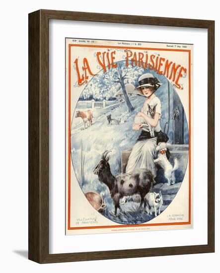 1920s France La Vie Parisienne Magazine Cover-null-Framed Giclee Print