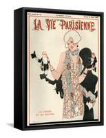 1920s France La Vie Parisienne Magazine Cover-null-Framed Stretched Canvas