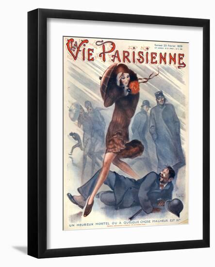 1920s France La Vie Parisienne Magazine Cover-null-Framed Giclee Print