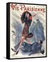 1920s France La Vie Parisienne Magazine Cover-null-Framed Stretched Canvas