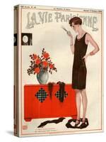 1920s France La Vie Parisienne Magazine Cover-null-Stretched Canvas