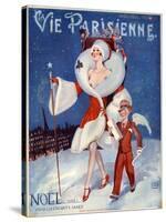 1920s France La Vie Parisienne Magazine Cover-null-Stretched Canvas