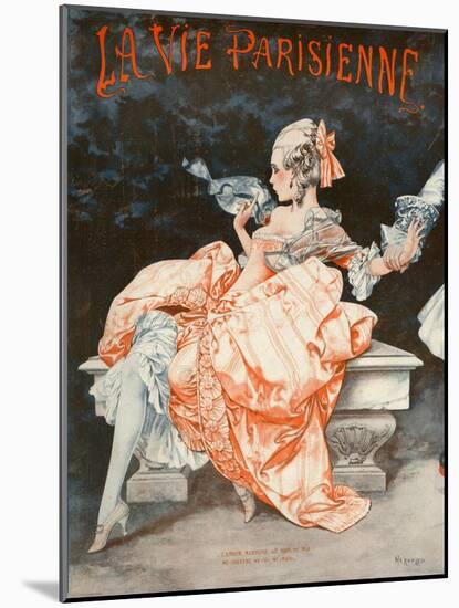 1920s France La Vie Parisienne Magazine Cover-null-Mounted Giclee Print