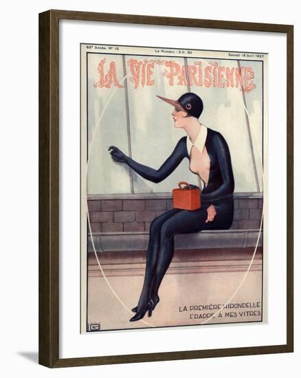 1920s France La Vie Parisienne Magazine Cover-null-Framed Giclee Print