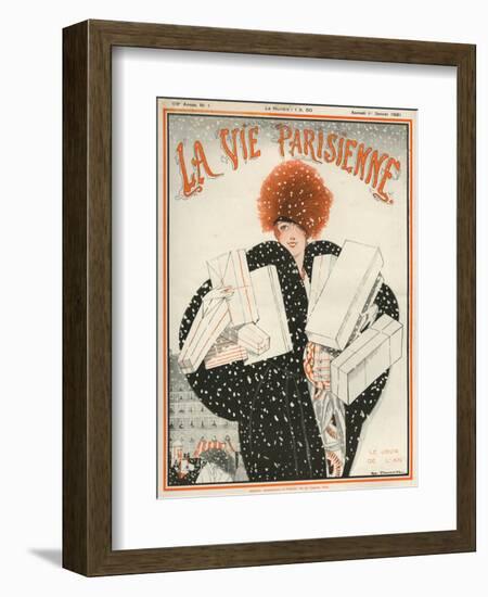 1920s France La Vie Parisienne Magazine Cover-null-Framed Giclee Print