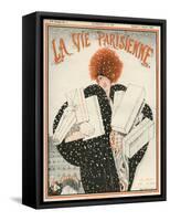 1920s France La Vie Parisienne Magazine Cover-null-Framed Stretched Canvas