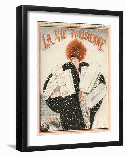 1920s France La Vie Parisienne Magazine Cover-null-Framed Giclee Print