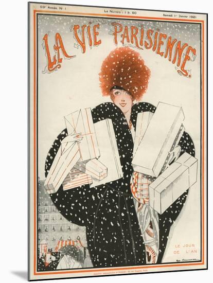 1920s France La Vie Parisienne Magazine Cover-null-Mounted Giclee Print