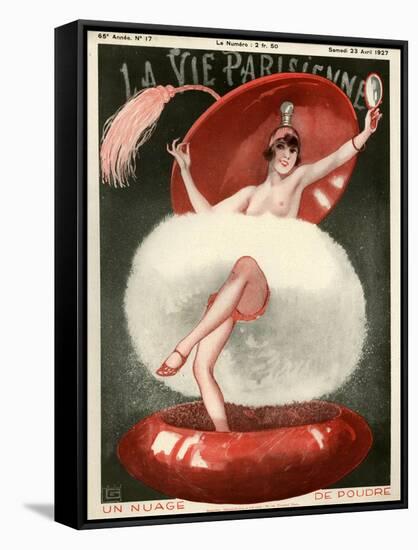 1920s France La Vie Parisienne Magazine Cover-null-Framed Stretched Canvas