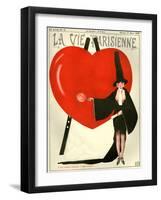 1920s France La Vie Parisienne Magazine Cover-null-Framed Giclee Print